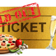 Combo Tickets 2, including Standard Admission + Pizza + Glass of Prosecco, are now Sold Out.